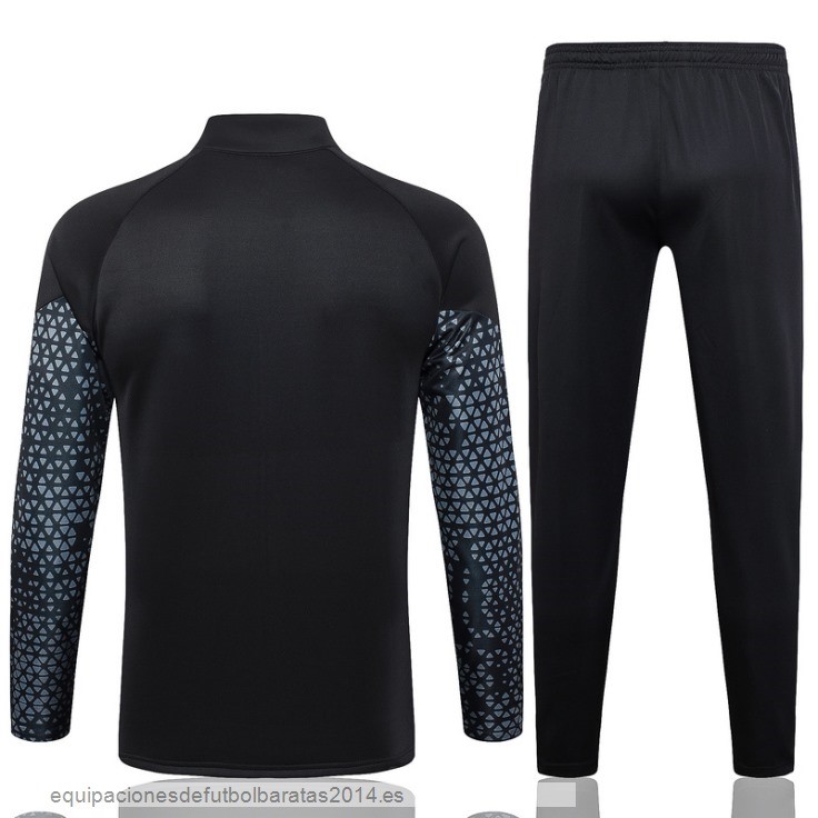 Nuevo Conjunto Completo Ropa Deportiva Con Cremallera Larga Borussia Dortmund 23/24 Negro Gris Baratas